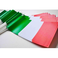 DRAPEAU PAPIER 12X24CM Italie - lot de 50 ex