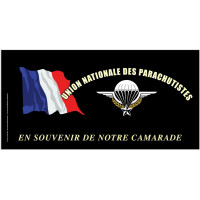 PLAQUE FUNERAIRE UNP PARACHUTISTES