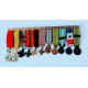 BARRETTE PORTE MEDAILLES reductions ou miniatures