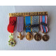 BARRETTE PORTE MEDAILLES reductions ou miniatures