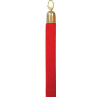 cordon rouge velours pour potelet