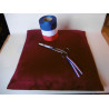 COUSSIN DE CEREMONIE BORDEAUX 40x40cm