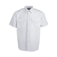 chemisette blanche police porte drapeau pompier