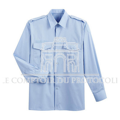chemise bleue ciel homme