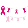 GUIRLANDES OCTOBRE ROSE RUBAN 10m -lot de 12