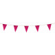LOT DE 12 GUIRLANDES OCTOBRE ROSE TRIANGLE PLASTIQUE 10m