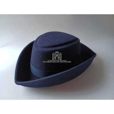 Tricorne bleu marine ou noir pour dame