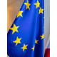 DRAPEAU SATIN EUROPE socle laiton