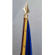 DRAPEAU SATIN EUROPE socle laiton
