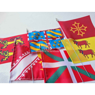 MINI DRAPEAU PROVINCE FRANCAISE 10x15cm