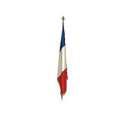 DRAPEAU LUXE SATIN avec franges bouillon OR