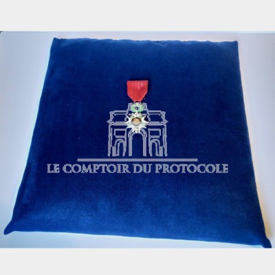COUSSIN DE CEREMONIE bleu  40x40cm