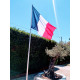 MAT TELESCOPIQUE 5.50M ET DRAPEAU FRANCE 100X150CM