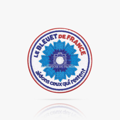 PATCH BRODE BLEUET DE FRANCE