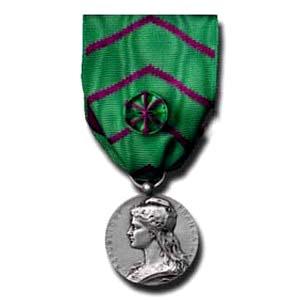 Médaille honneur pénitentiaire argent