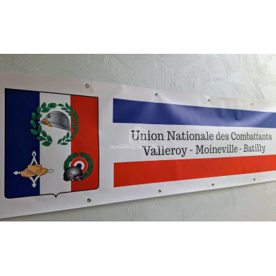 BANDEROLE BACHE PVC A VOS COULEURS - 2m