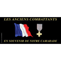 PLAQUE FUNERAIRE DES ANCIENS COMBATTANTS