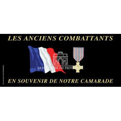 PLAQUE FUNERAIRE DES ANCIENS COMBATTANTS