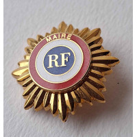 INSIGNE DE MAIRE - 40mm - soleil