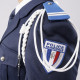 FOURRAGERE Blanche - POLICE - Ferret Argent