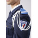 FOURRAGERE Blanche - POLICE - Ferret Argent
