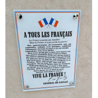 PLAQUE PLEXI APPEL DU 18 JUIN