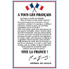 PLAQUE PVC 3mm APPEL DU 18 JUIN