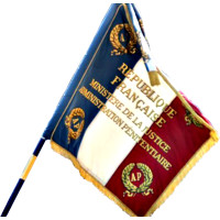 Drapeau Administration Pénitentiaire SATIN 100x150cm