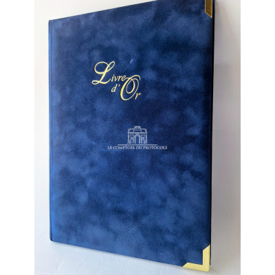 LIVRE D OR prestige bleu