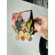 MONTAGE MEDAILLES PENDANTES support velours noir